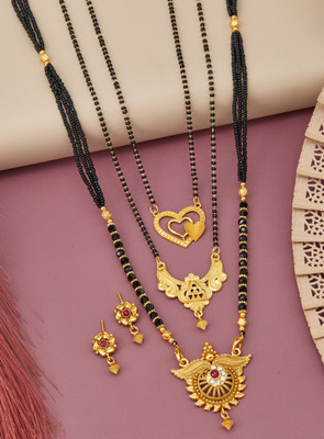 evashoppy Alloy Gold-plated Gold Jewellery Set(Pack of 1)