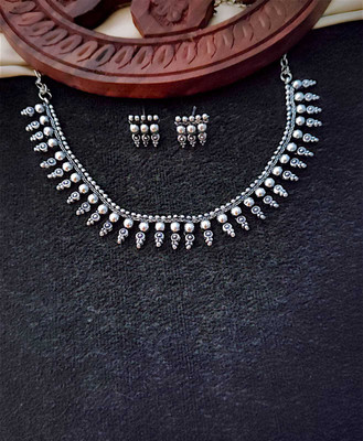 Seyon enterprises Alloy Silver Silver Jewellery Set(Pack of 1)