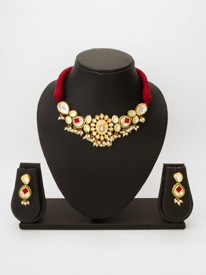 Vermont Brass Gold-plated Multicolor Jewellery Set(Pack of 1)