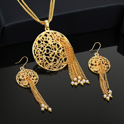 Estele Alloy Gold-plated White Jewellery Set(Pack of 3)