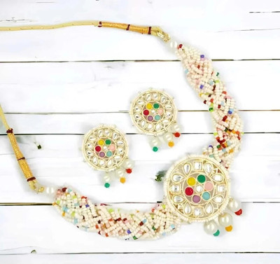 ZMS Alloy Gold-plated Multicolor Jewellery Set(Pack of 1)