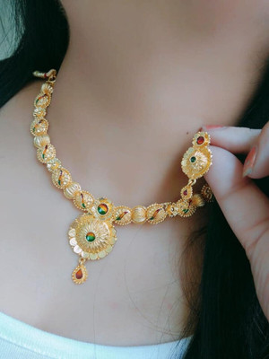 maacreation Alloy Gold-plated Gold Jewellery Set(Pack of 1)