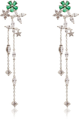 zeverforu Sterling Silver Sterling Silver Green, Silver Jewellery Set(Pack of 2)