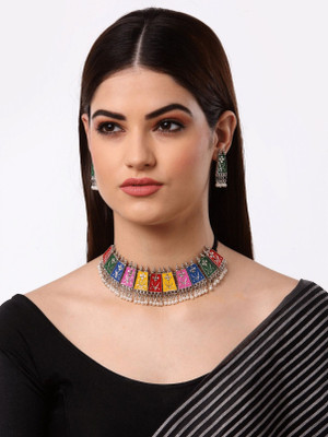 Anamya Collections Alloy Multicolor Jewellery Set(Pack of 1)