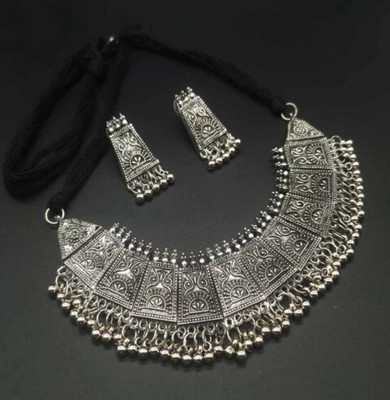 Alisha oxocraft Oxidised Silver Silver Jewellery Set(Pack of 1)