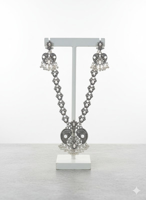 ABC Oxidised Silver Silver Jewellery Set(Pack of 2)