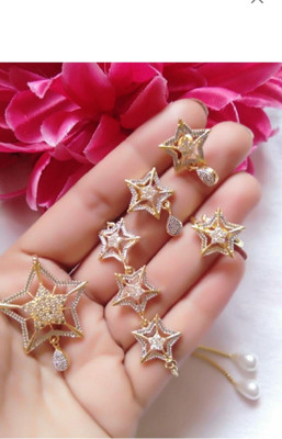 M Creation Alloy Gold-plated Gold Jewellery Set(Pack of 1)