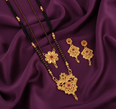Rasadiya Brass Gold-plated Gold Jewellery Set(Pack of 1)
