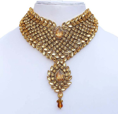 BJ JEWEL Alloy Gold Jewellery Set(Pack of 1)