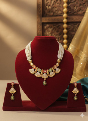 Maa Kamakhya Enterprises Alloy Gold-plated Multicolor Jewellery Set(Pack of 3)