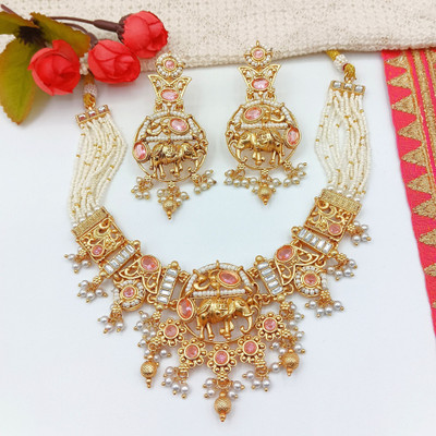 NANDAI Alloy Gold-plated Multicolor Jewellery Set(Pack of 3)
