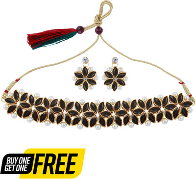 KwisyCreation Alloy Black Jewellery Set(Pack of 1)