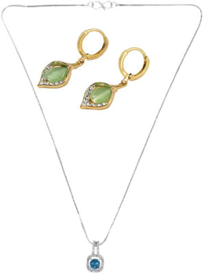SRK Fashions Alloy Blue, Green Jewellery Set(Pack of 1)