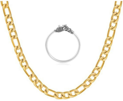 Vipunj Alloy Sterling Silver, Gold-plated Gold, Silver Jewellery Set(Pack of 2)