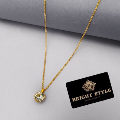 Bright STYLE Brass, Alloy Gold-plated Gold Jewellery Set(Pack of 1)