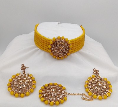 RPJEWEL Alloy Gold-plated Yellow Jewellery Set(Pack of 1)