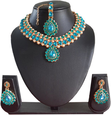 STYLISH DUDE Alloy Blue, Blue Jewellery Set(Pack of 1)