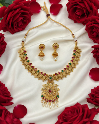 rajan Alloy Rose Gold Jewellery Set(Pack of 1)