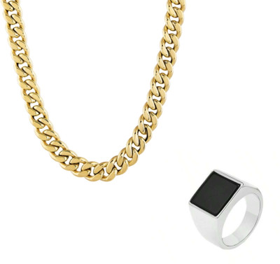 house of common Alloy Gold-plated, Sterling Silver Gold, Black, Silver Jewellery Set(Pack of 1)