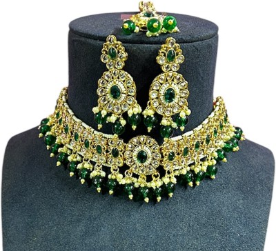 Antiquejewellry Alloy Green Jewellery Set(Pack of 1)