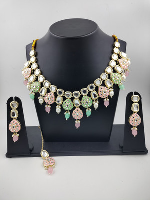 Divisha Alloy Gold-plated Multicolor Jewellery Set(Pack of 1)