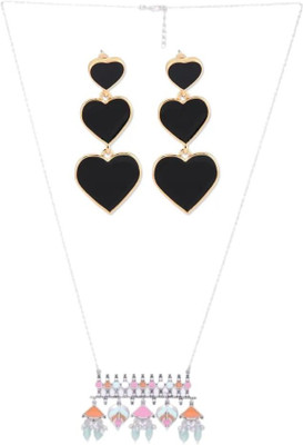 SRK Fashions Alloy Multicolor, Black Jewellery Set(Pack of 1)
