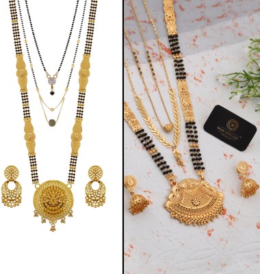 brado jewellery Brass Gold-plated Gold Jewellery Set(Pack of 2)