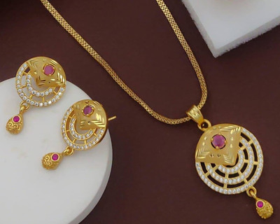 Rhosyn Brass Gold-plated Multicolor Jewellery Set(Pack of 1)