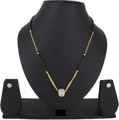 Opus Gems Alloy Gold-plated Black Jewellery Set(Pack of 3)