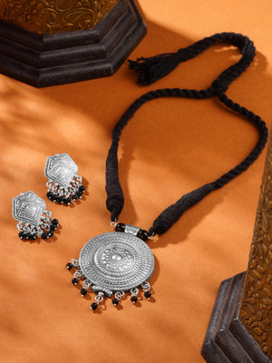 YELLOW CHIMES Brass Brass Silver Jewellery Set(Pack of 1)