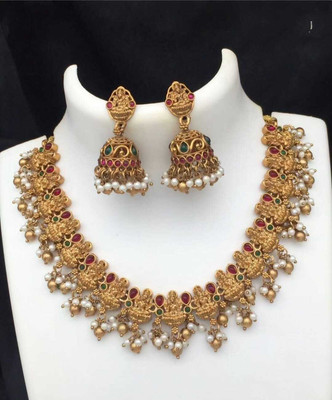 Joyful Alloy Gold-plated Gold Jewellery Set(Pack of 1)