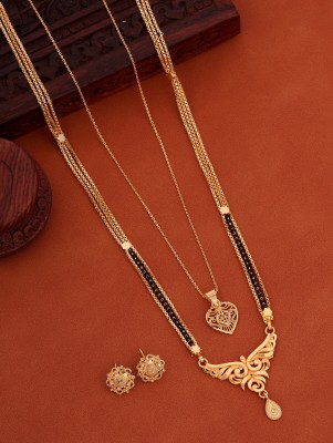 Jewel WORLD Metal Gold-plated Gold Jewellery Set(Pack of 1)