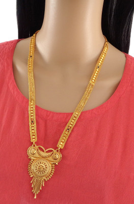 Dency Brass Gold-plated Gold Jewellery Set(Pack of 1)