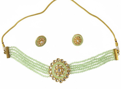 Shree S&S Brands Brass Green Jewellery Set(Pack of 1)