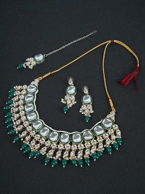 Divisha Alloy Gold-plated Multicolor Jewellery Set(Pack of 1)