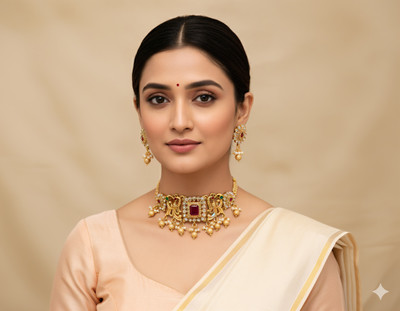 Aditya jewels Alloy Gold-plated Multicolor Jewellery Set(Pack of 1)