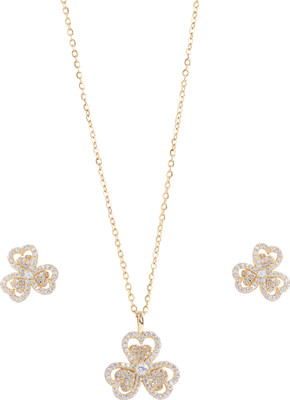 NILUK Copper Gold Jewellery Set(Pack of 1)