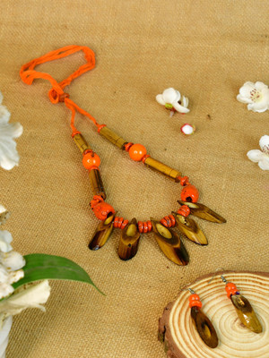 Sowpeace Wood Multicolor Jewellery Set(Pack of 1)