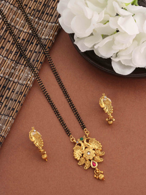 Springal Alloy Gold-plated Gold Jewellery Set(Pack of 1)