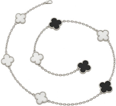 Luxerra Sterling Silver Sterling Silver Black, White Jewellery Set(Pack of 1)