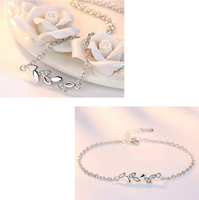 MYKI Stainless Steel Silver Silver Jewellery Set(Pack of 2)
