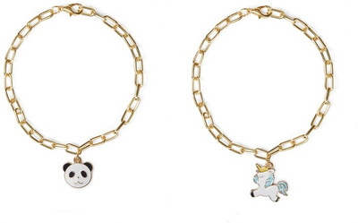 EnlightenMani Alloy Gold-plated Bracelet Set(Pack of 2)