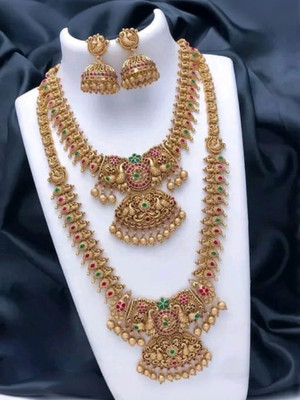 RIENTA JWL Alloy Gold-plated Gold Jewellery Set(Pack of 1)
