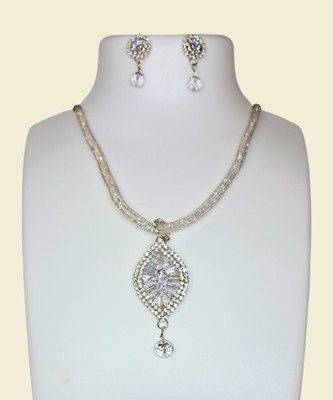 ARADHEMA Alloy Gold-plated Silver Jewellery Set(Pack of 1)