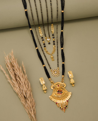 TheSanga Brass Gold-plated Gold Jewellery Set(Pack of 1)