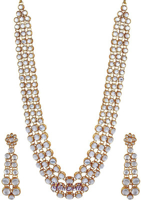 YouBella Alloy Gold-plated Gold Jewellery Set(Pack of 1)