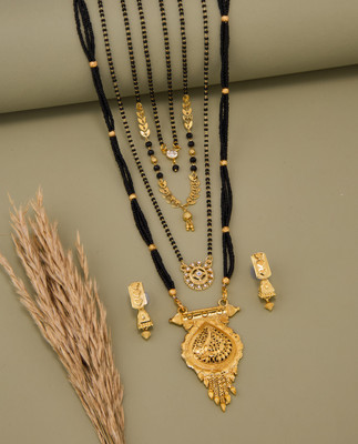 TheSanga Brass Gold-plated Gold Jewellery Set(Pack of 1)