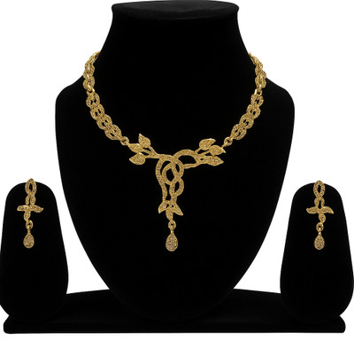 shubhB Alloy Gold-plated Gold Jewellery Set(Pack of 1)