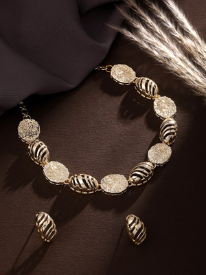 ASMITTA Jewellery Alloy Gold-plated Gold Jewellery Set(Pack of 1)