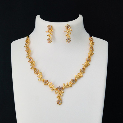 VEMISHTI Alloy Gold-plated Rose Gold Jewellery Set(Pack of 1)